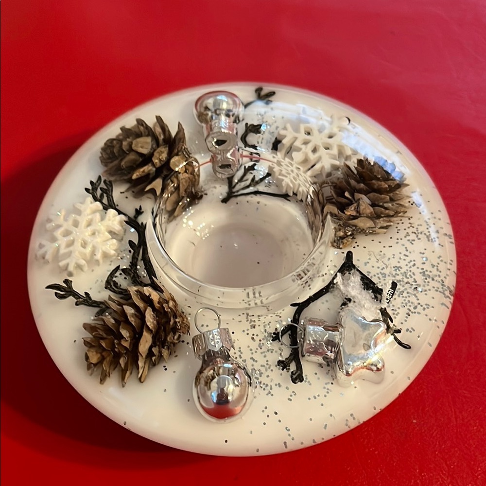 Dreamlight Candle Holder 4.70”D× 1.25H Holiday Decoration TraumLicht Germany